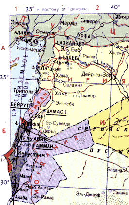 Карта. Ливан, Ливанская Республика