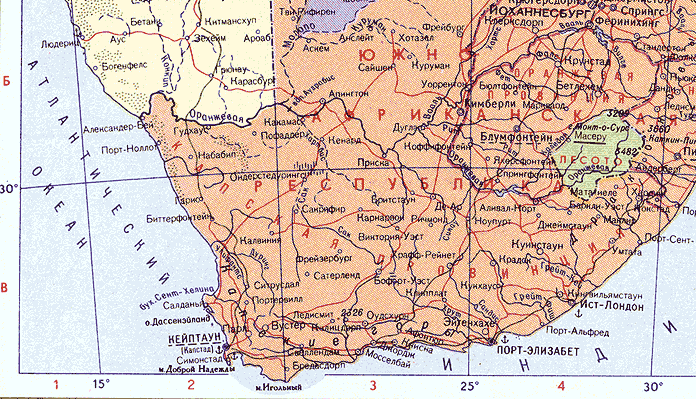 Карта. Лесото, Королевство Лесото